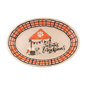 Clemson Magnolia Lane Tailgate Oval Platter