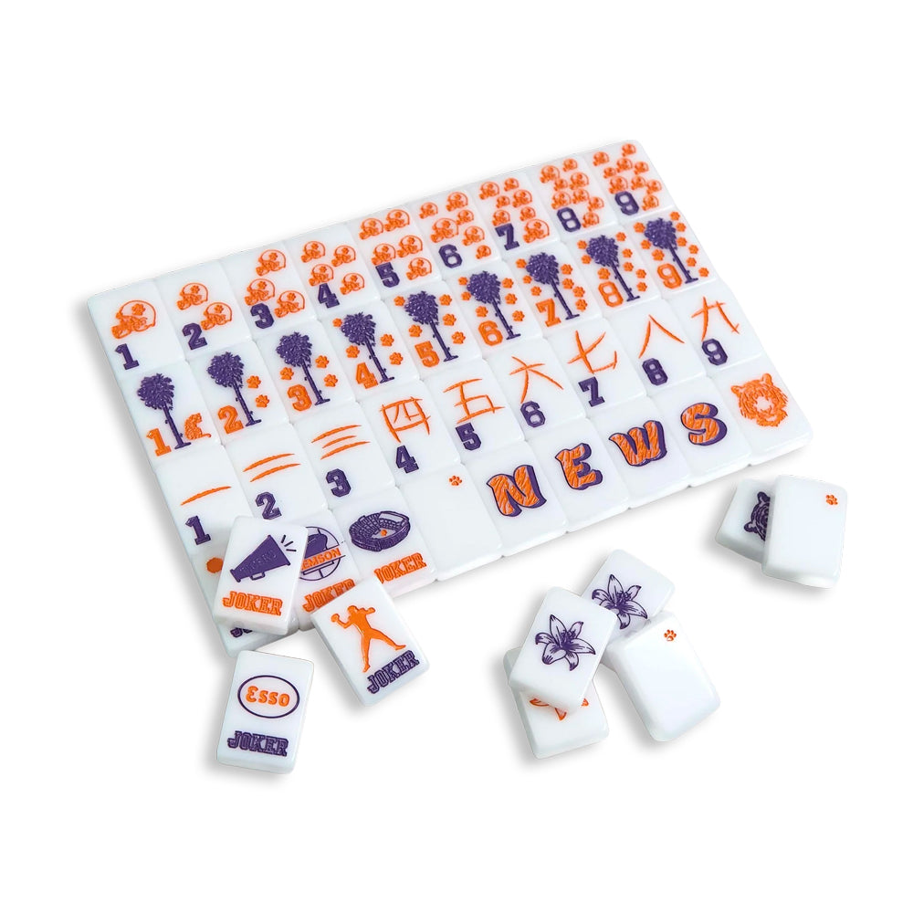 Clemson Mahjong Tile Set