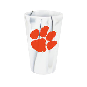 Clemson Marble Silicone Pint Glass