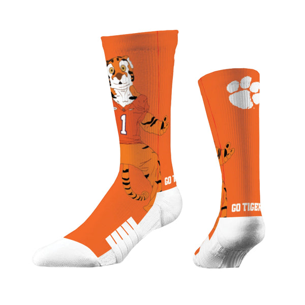 Clemson Mascot Crew Sock