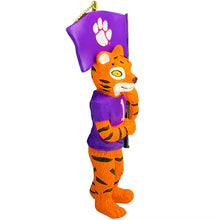 Clemson Mascot with Flag Ornament