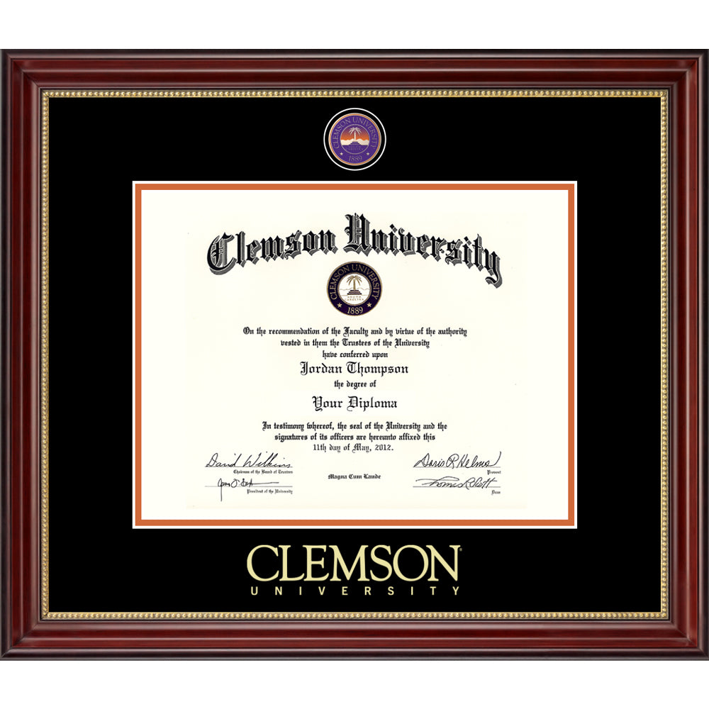 Clemson Masterpiece Kensington Diploma Frame