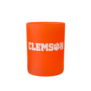 Clemson Matte Rocks Glass - ORANGE
