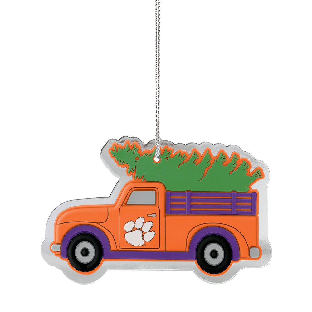 Clemson Metal Truck Ornament