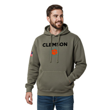 Clemson Military Hoodie - OLIVE