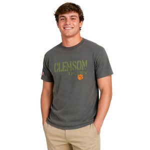 Clemson Military Tee - BLACK
