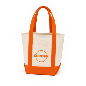 Clemson Mini Canvas Tote - ORANGE