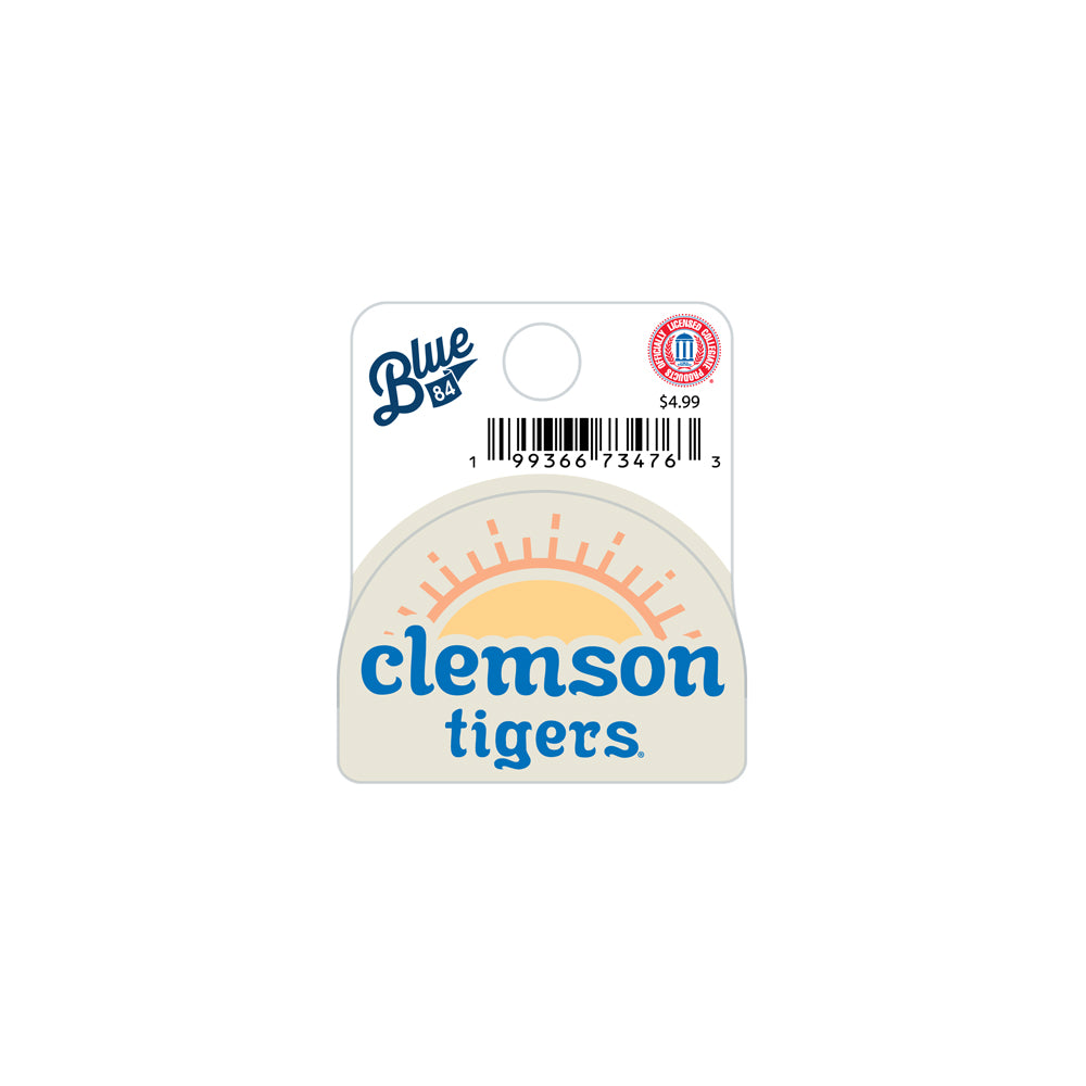 Clemson Mini Daffing Sun Sticker