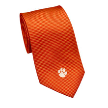 Clemson Mini Grid Silk Tie