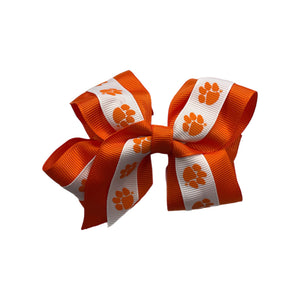 Clemson Mini Layered Junior Bow