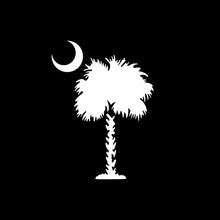 Clemson Mini Palmetto Tree Decal - WHITE