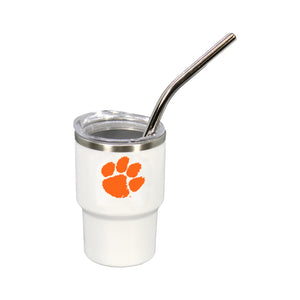 Clemson Mini Tumbler with Straw