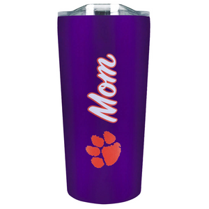 Clemson Mom Soft Touch Tumbler - PURPLE