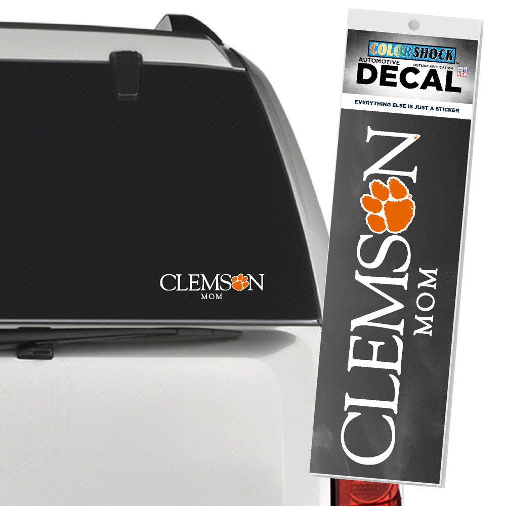 Clemson Mom Wordmark Decal