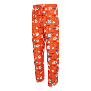 Clemson Mosaic All Over Print Pants - ORANGE