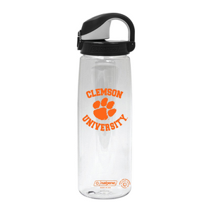 Clemson Nalgene 24oz On-The-Fly Water Bottle - CLEAR