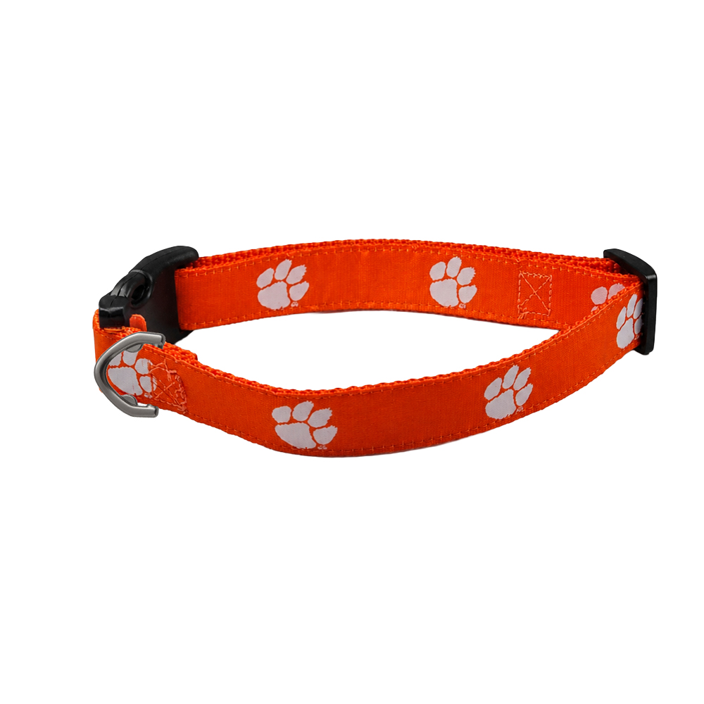 Clemson Narrow Dog Collar - ORANGE