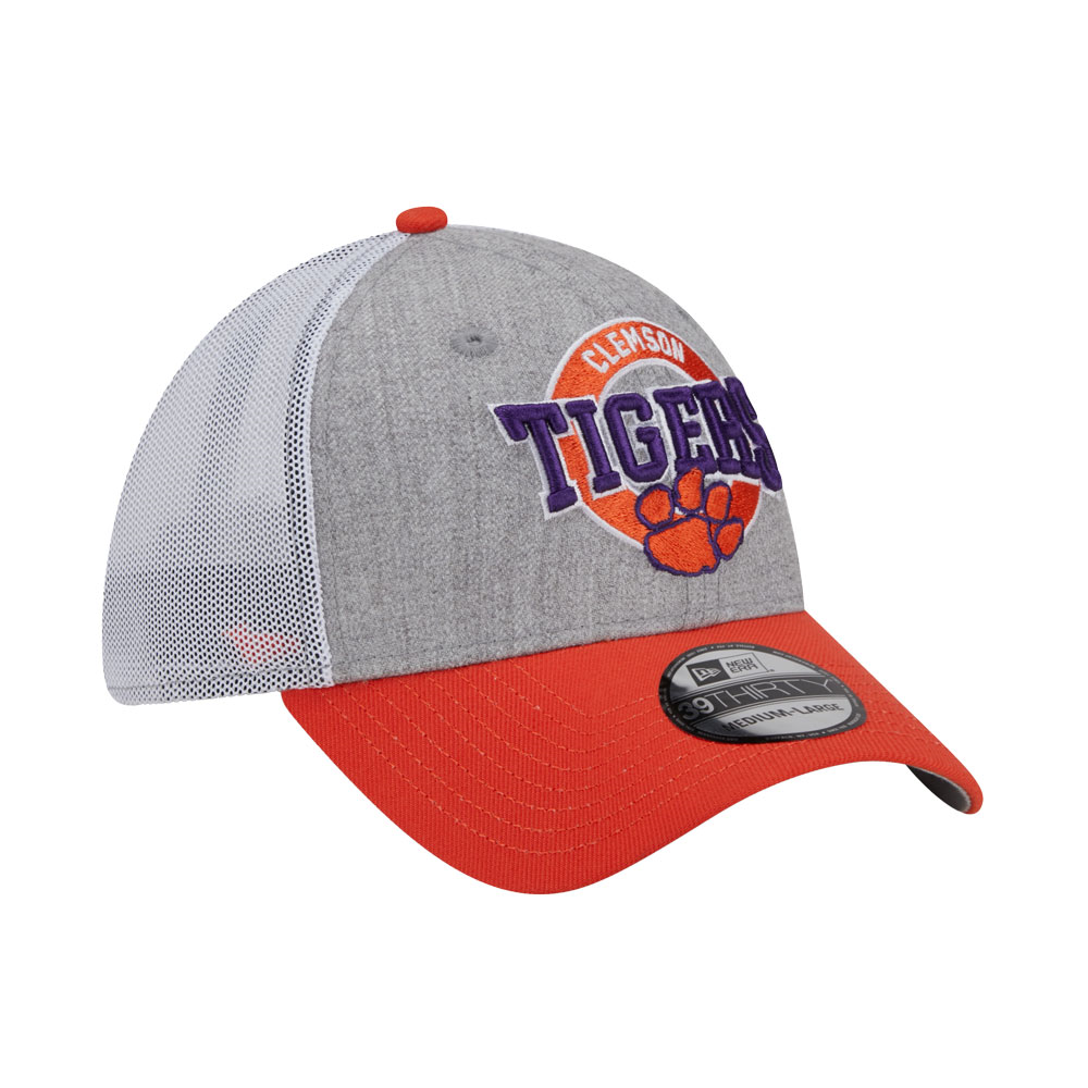 Clemson New Era 3930 Circle Cap  - GREY/ORANGE
