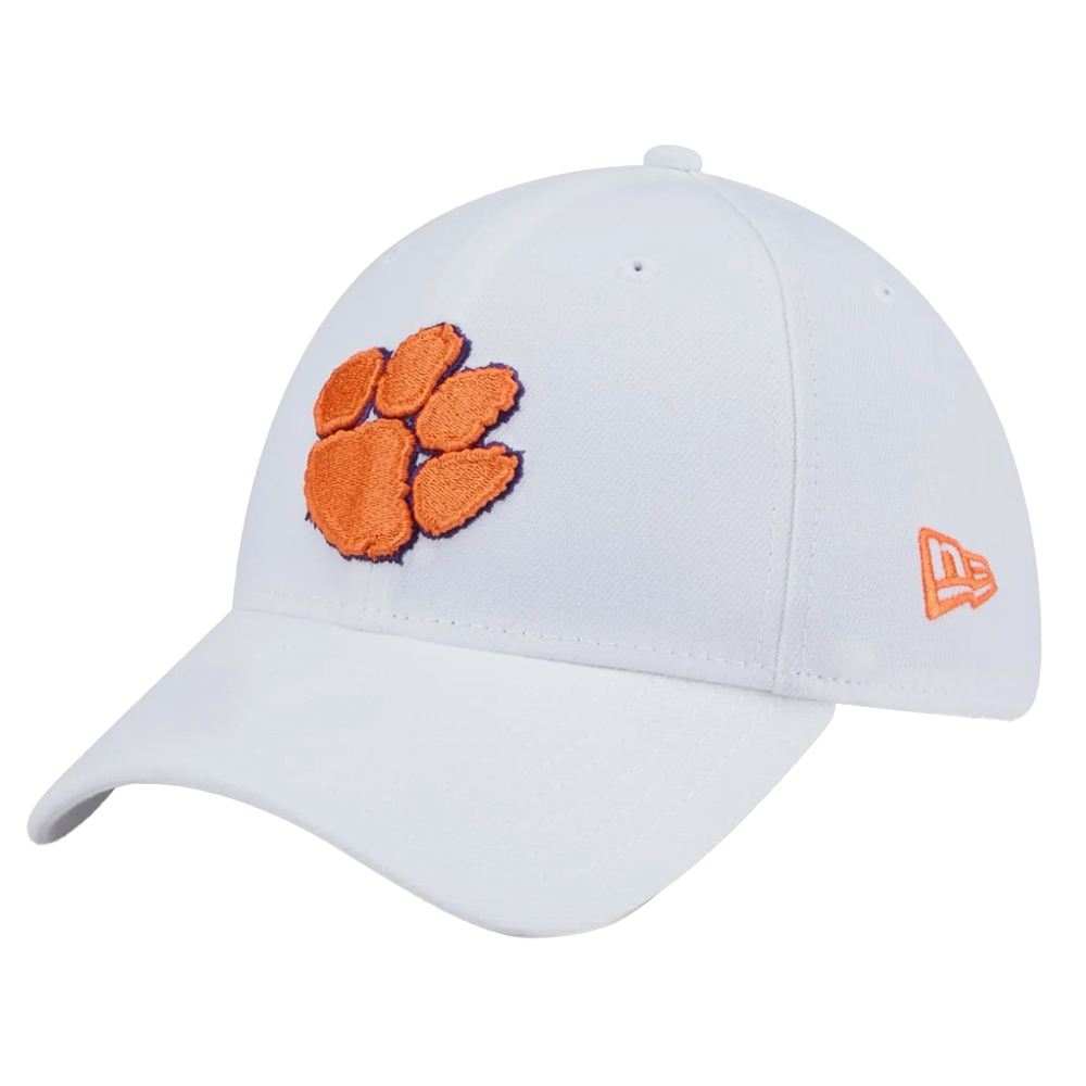 Clemson New Era 39THIRTY Paw Cap - WHITE
