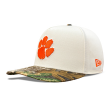 Clemson New Era 9FIFTY A-Frame Camo Bill Cap - CRM/CAMO
