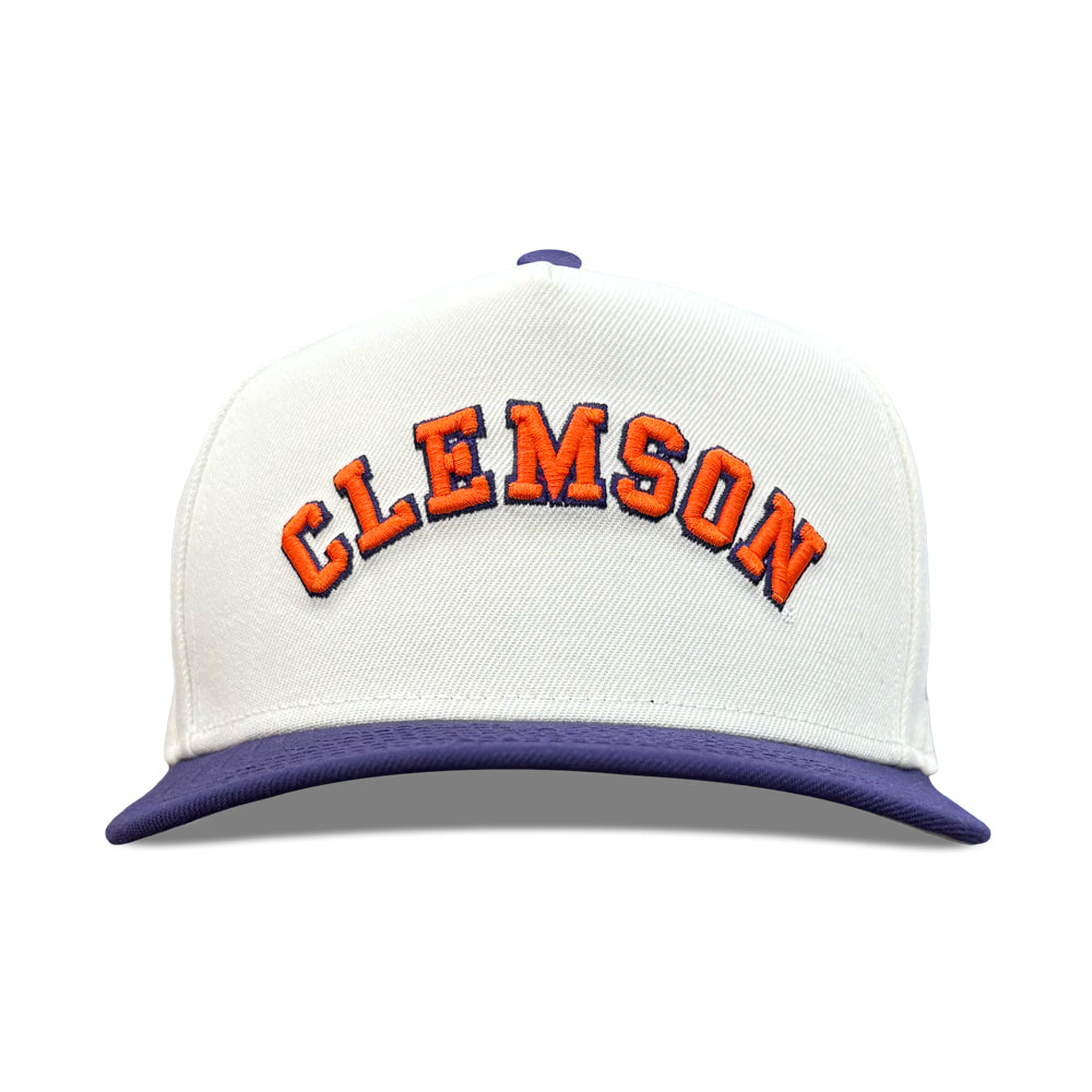 Clemson New Era 9FIFTY A-Frame Purple Bill Cap