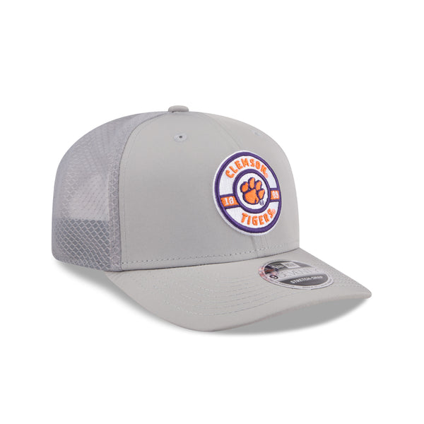 Clemson New Era 9SEVENTY Active Circle Cap - LT GREY