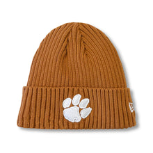 Clemson New Era Knit Paw Beanie - BROWN