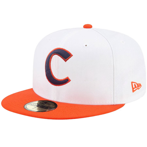 Clemson New Era Low-Profile 59FIFTY Baseball Team Cap - WHITE