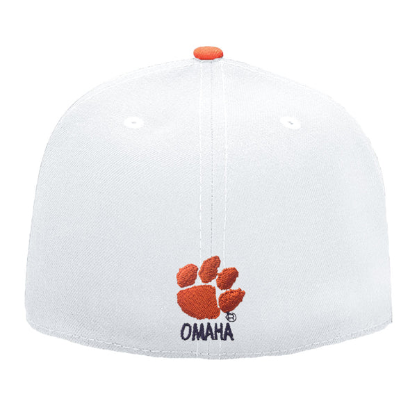 Clemson New Era Low-Profile 59FIFTY Baseball Team Cap - WHITE