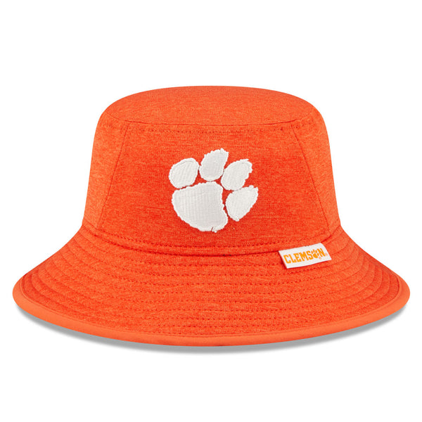 Clemson New Era Paw Heather Bucket Hat - ORANGE