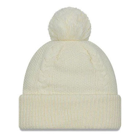 Clemson New Era Women's Cable Knit Beanie  - WHITE