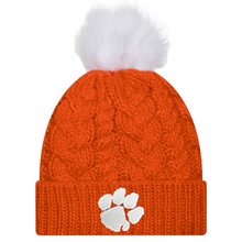 Clemson New Era Women's Pom Knit Beanie  - ORANGE