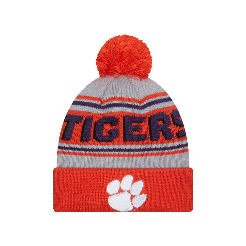 Clemson New Era Youth Knit Cuff Paw Beanie