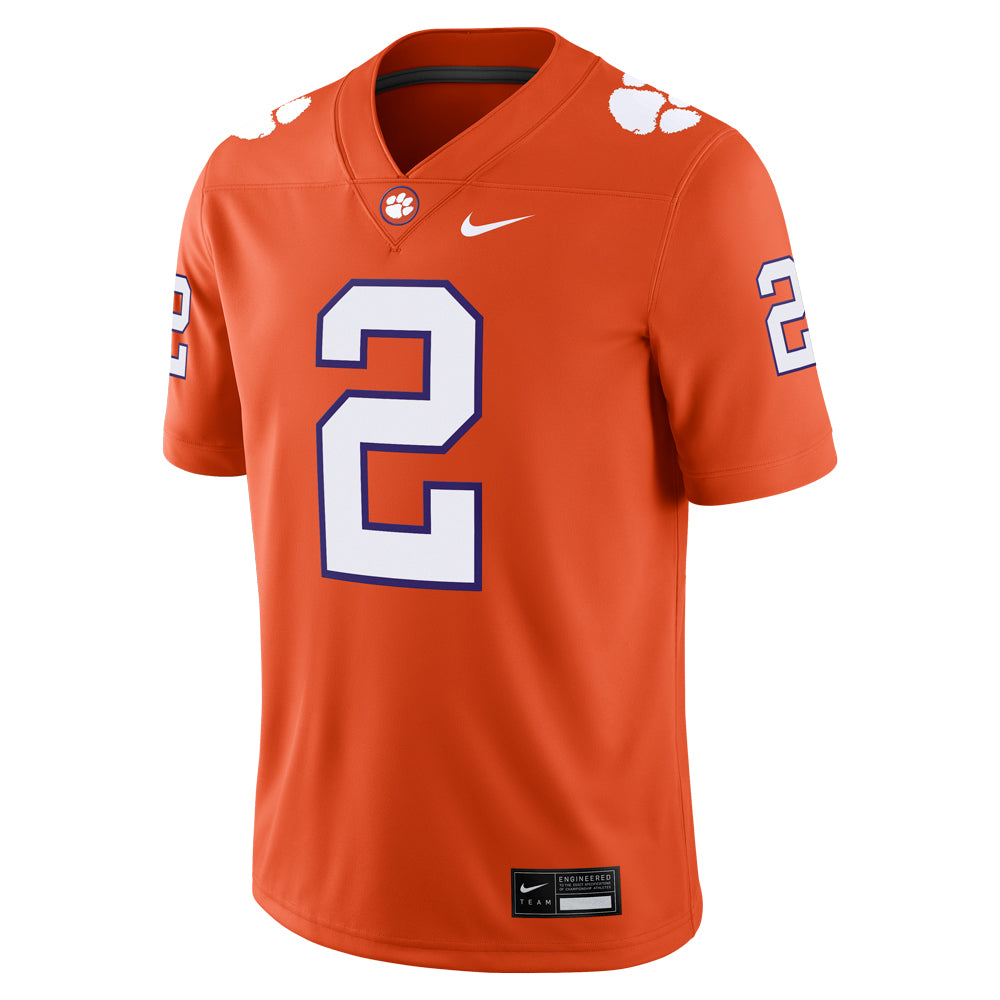 Clemson Nike #2 Cade Klubnik NIL Football Jersey - ORANGE