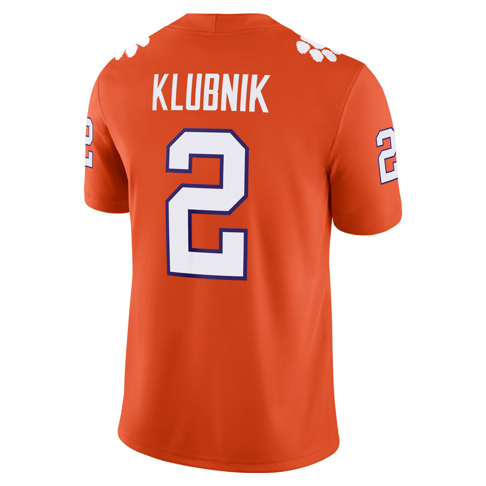 Clemson Nike #2 Cade Klubnik NIL Football Jersey - ORANGE
