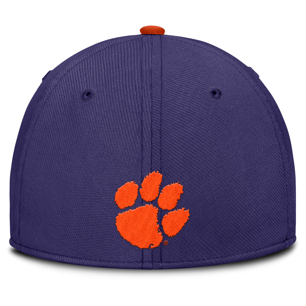 Clemson Nike 2-Tone SwooshFlex Rise Cap - ORANGE