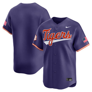 Clemson Nike 2025 Tigers Baseball Jersey - PURPLE