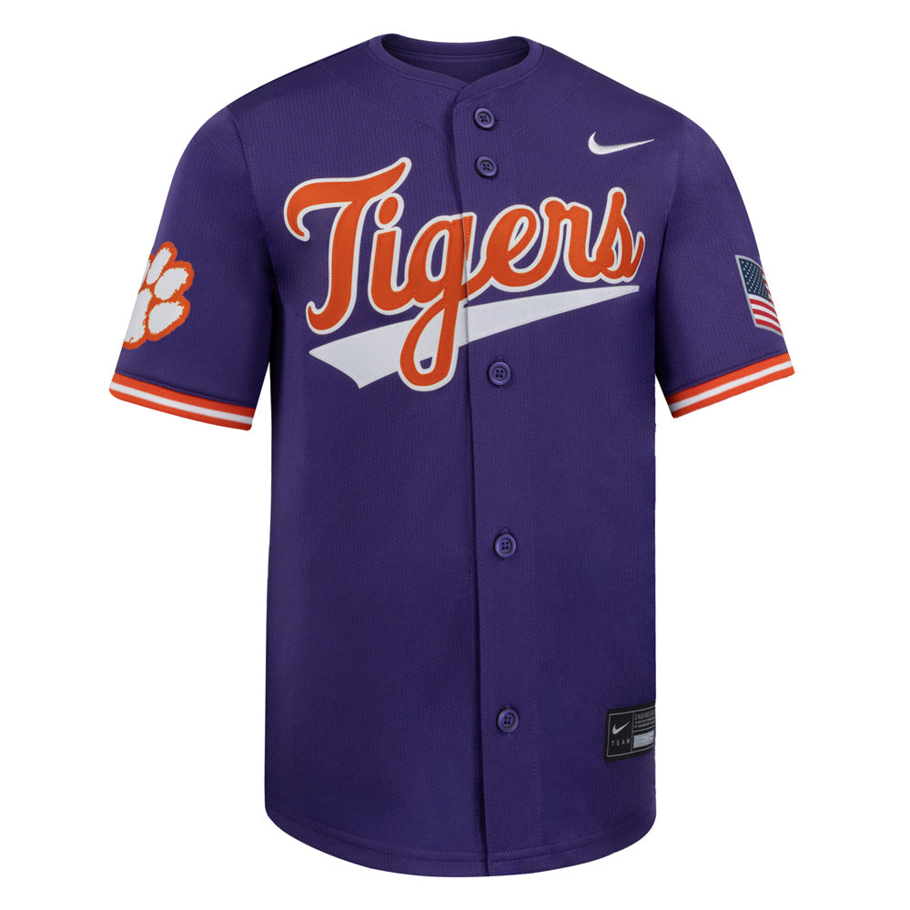 Clemson Nike 2026 Youth Tigers Baseball Jersey
