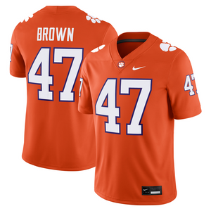 Clemson Nike #47 Sammy Brown NIL Football Jersey - ORANGE