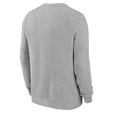 Clemson Nike Arch Over Paw Club Crewneck - MD GREY