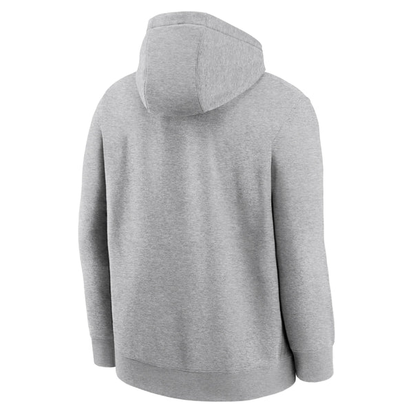 Clemson Nike Arch Over Paw Club Hoodie - MD GREY