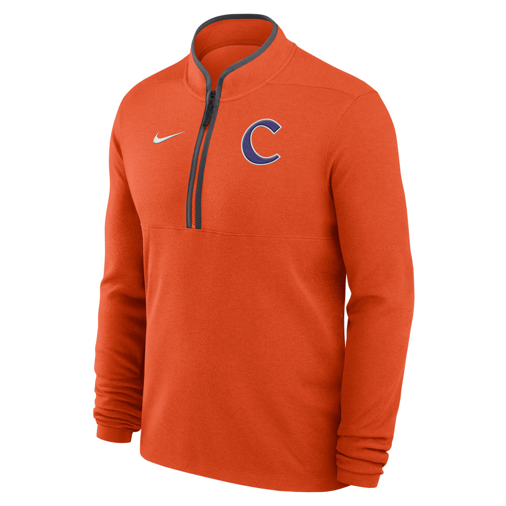 Clemson Nike Baseball C Victory Half-Zip - ORANGE