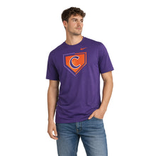 Clemson Nike Baseball Legend Icon Tee - PURPLE