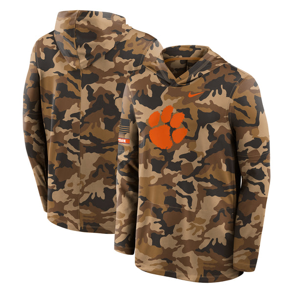 Clemson Nike Camo Hoodie Tee - CAMO