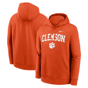 Clemson Nike Clemson Over Paw Club Hoodie - ORANGE