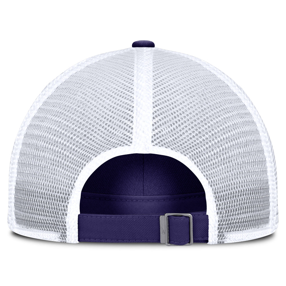 Clemson Nike Club Block C Trucker Cap - PURPLE