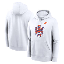 Clemson Nike Club Fleece Vault Tiger Face Hoodie - WHITE