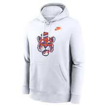 Clemson Nike Club Fleece Vault Tiger Face Hoodie - WHITE