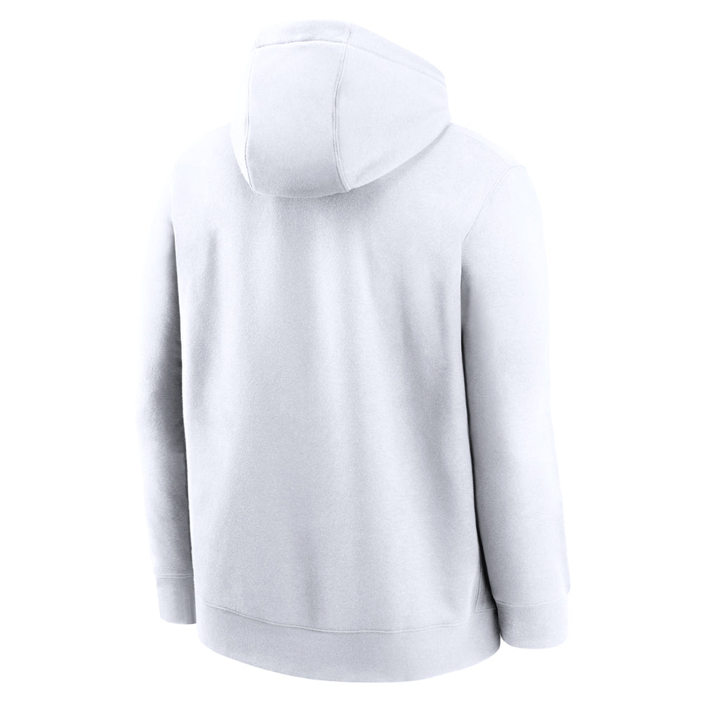 Clemson Nike Club Fleece Vault Tiger Face Hoodie - WHITE