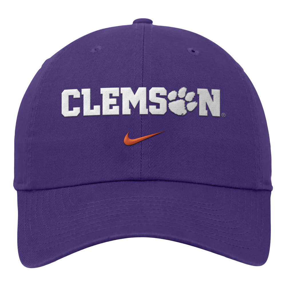 Clemson Nike Club Paw Hammer Cap - PURPLE